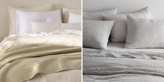 When shopping for bed sheets, experts recommend considering both fabric type and weave.