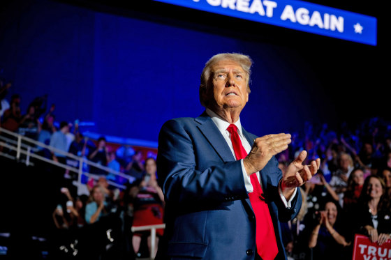 Former President Donald Trump at a rally on July 24, 2024 in Charlotte, N.C.