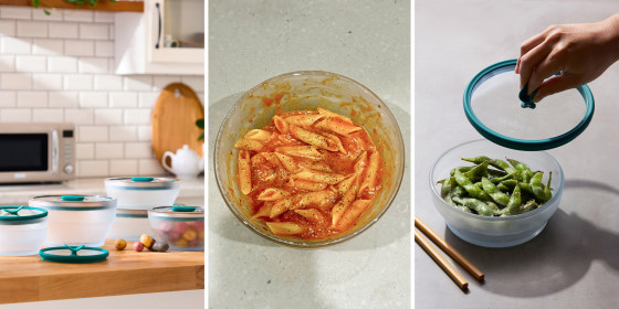  Using the bowls requires some microwave tinkering, after which I successfully cooked pasta, vegetables and desserts.