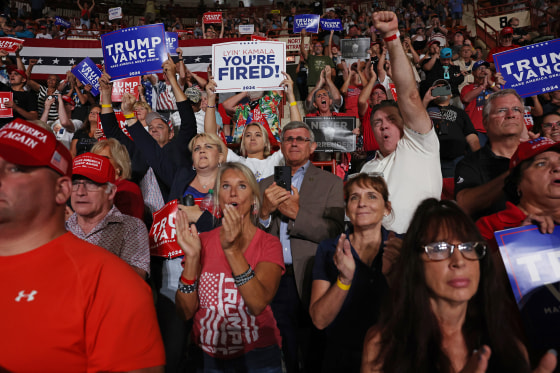 Trump Holds Campaign Rally In Harrisburg, Pennsylvania