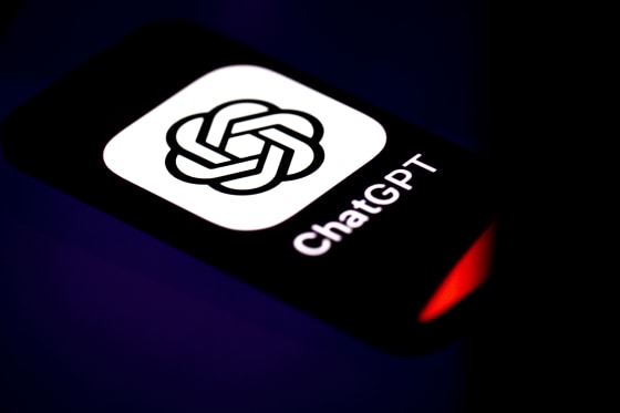 ChatGPT icon is displayed on a mobile phone screen
