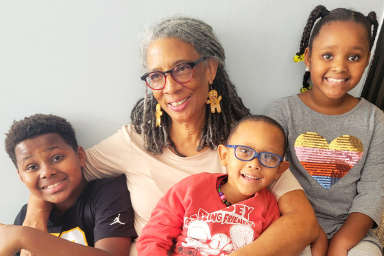 Desiree Cooper, 64, is the full-time guardian of her three grandchildren. When the youngest graduates high school, she'll be 76. 