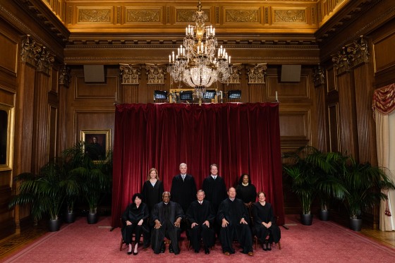 Group photograph of the Supreme Court justices