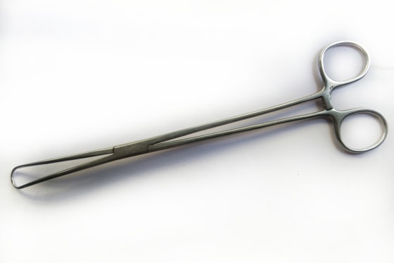 Tenaculum forceps are used to hold and stabilize the cervix during various gynecological procedures.