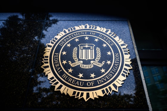 Federal Bureau of Investigation seal is seen on J. Edgar Hoover FBI Building