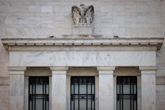 The exterior of the Federal Reserve building