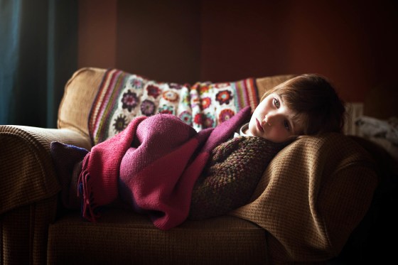 Girl on couch