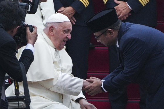 Pope Francis arrived in Indonesia on Tuesday at the start of the longest trip of his pontificate, hoping to encourage its Catholic community and celebrate the tradition of interfaith harmony in a country with the world’s largest Muslim population.