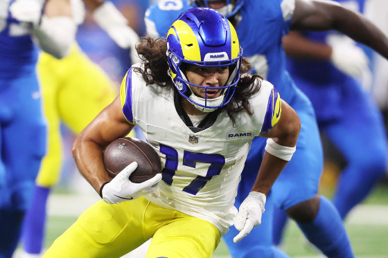 Rams star WR Puka Nacua headed to injured reserve with knee injury