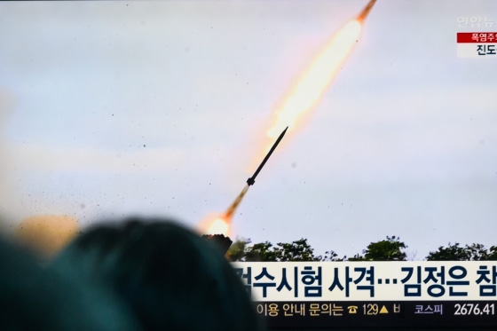 North Korean leader Kim Jong un oversees a test-fire of a 240mm MRLS in Seoul - 28 Aug 2024