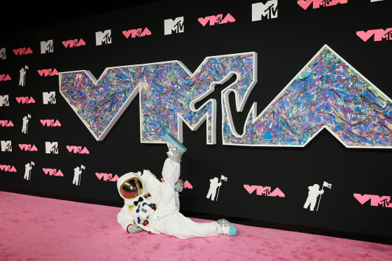 MTV Moonperson poses at the 2023 MTV Video Music Awards
