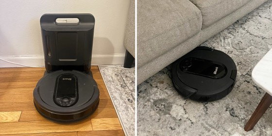 The Shark robot vacuum runs at my ideal schedule and empties itself out when it’s done.