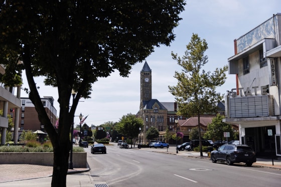 Downtown Springfield, Ohio, on Aug. 27.