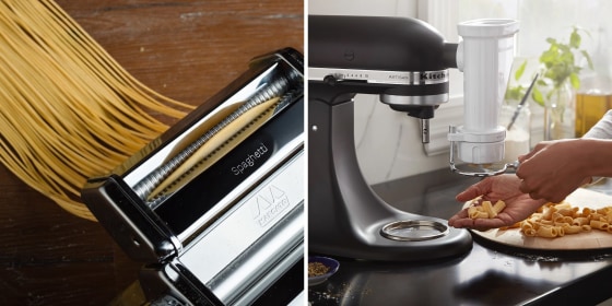 You can use a pasta maker to prepare homemade linguine, pappardelle, ravioli and much more. 