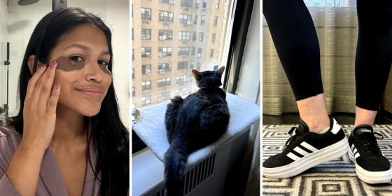 Items our editors loved this month include a caffeine under-eye mask, a cat hammock for relaxing people-watching and sneakers that ease city walking.
