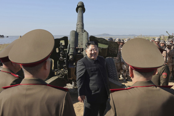 North Korean leader Kim Jong Un said his country will speed up steps toward becoming a military superpower with nuclear weapons and would not rule out using them if it came under enemy attack, state news agency KCNA said on Tuesday.