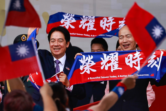 The National Day celebrations, known as the 'double-ten" locally, come at a time of heightening tensions between China and Taiwan as Beijing increasing its military presence in and around the Taiwan Strait with warships, fighter jets and live-fire exercises.