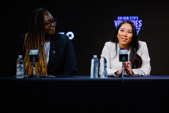 Natalie Nakase speaking as Ohemaa Nyanin smiles