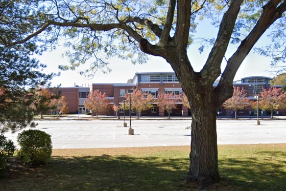 The exterior of Hingham High School