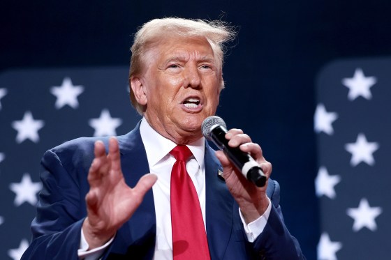 Donald Trump Participates In A Town Hall In Fayetteville, North Carolina politics political politician