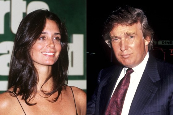 Stacey Williams at a Sports Illustrated event in 1996; Donald Trump in New York in 1993.