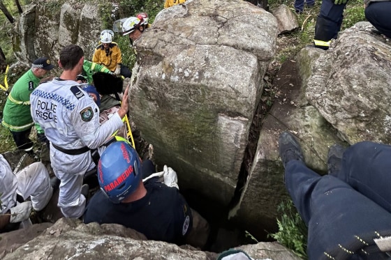 Woman Rescued After Getting Trapped In Crevice For 7 Hours While ...