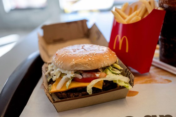 A McDonald's double quarter pounder with cheese.