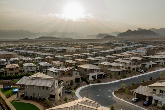 Homes in the Summerlin neighborhood in Las Vegas. 