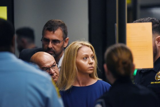 Amber Guyger arrives at her trial