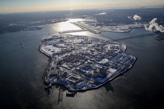 Rikers Island jail.