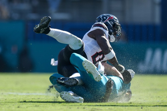 Texans safety Azeez Al-Shaair apologizes for hit on Jaguars quarterback  Trevor Lawrence