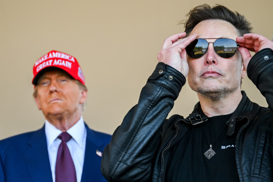 Elon Musk puts on his sunglasses