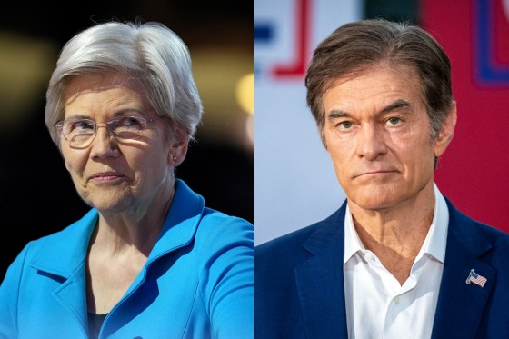Sen. Elizabeth Warren, D-Mass.; Dr. Mehmet Oz.