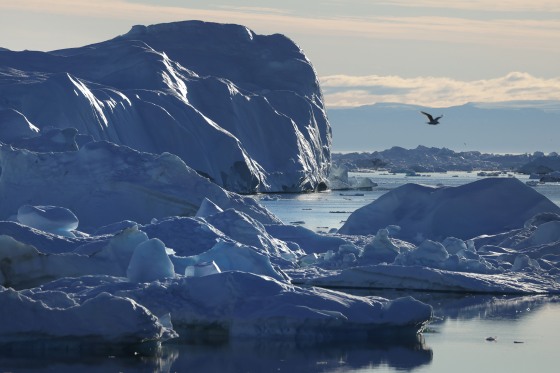 The Greenland Ice Sheet, Facing Global Warming, Is Melting