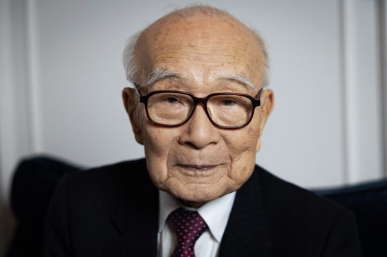 Terumi Tanaka, co-chair of the 2024 Nobel Peace Prize laureate Japan's atomic bomb survivors' group Nihon Hidankyo, speaks during an interview with AFP, prior to the award ceremony in Oslo, Norway, on December 10, 2024. 