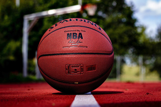 basketball on a court