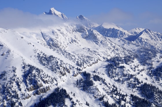 Aerial View Of Teton Mountains, Jackson Hole, Wyoming.