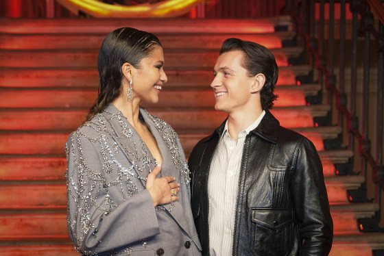 Zendaya and Tom Holland at The Old Sessions House on Dec. 5, 2021 in London.