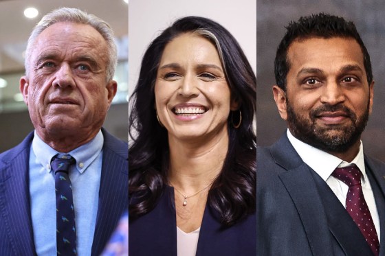 Robert F. Kennedy Jr.; Tulsi Gabbard; Kash Patel.