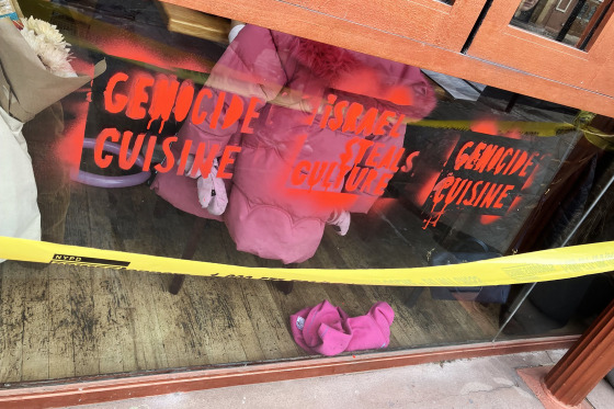 Israeli restaurant in Brooklyn tagged in ‘act of antisemitism,’ mayor says on Jan. 26, 2025.