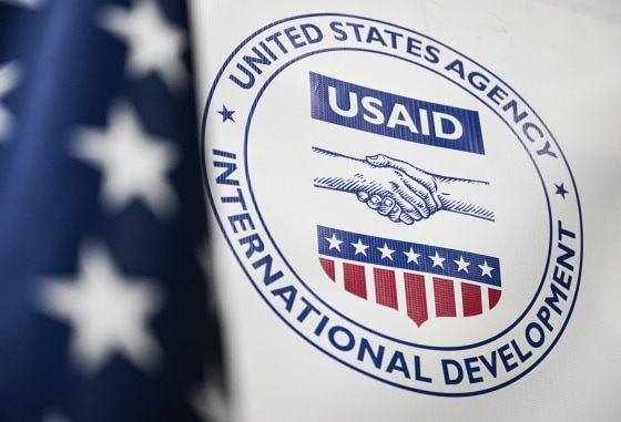 The United States Agency for International Development logo (two hands shake under text saying "USAID")