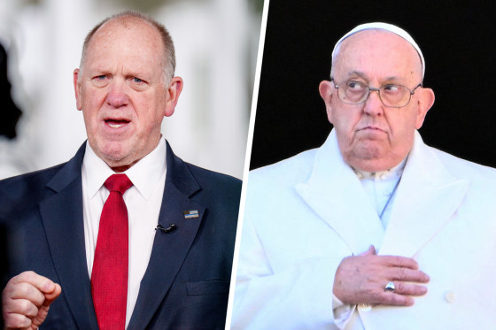 White House Border Czar Tom Homan; Pope Francis.