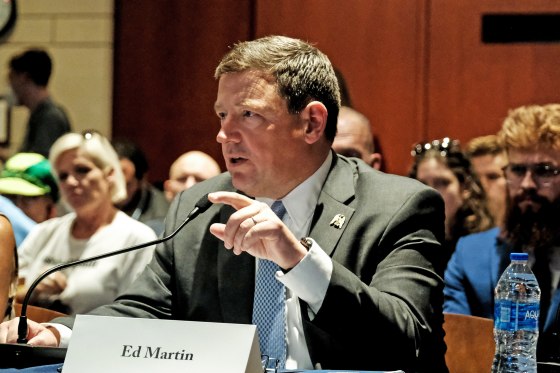 Ed Martin, president of the Eagle Forum Education & Legal Defense Fund speaks during a January 6th field hearing held by Rep Matt Gaetz (R-FL) in the U.S. Capitol on June 13, 2023 in Washington, D.C. 