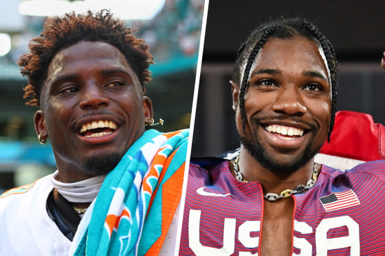 Tyreek Hill and Noah Lyles.