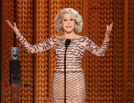 Conclave' wins big at SAG Awards; Jane Fonda's speech offers a moment of  political resistance