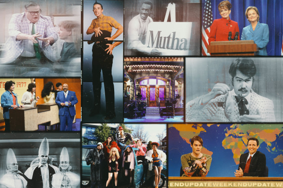 Collage of SNL sketches throughout the years