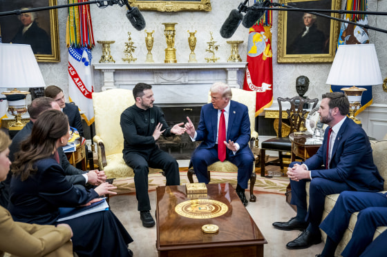 President Donald Trump and Ukrainian President Volodymyr Zelenskyy in the Oval Office