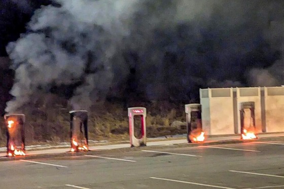 TESLA CHARGING STATIONS TORCHED IN AMERICA 🔥