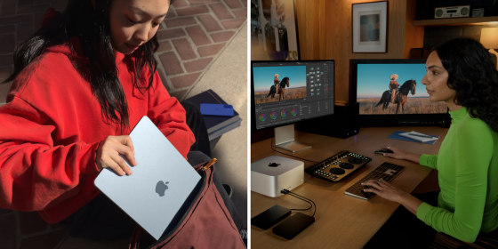 The new MacBook Air comes in a new color: sky blue.