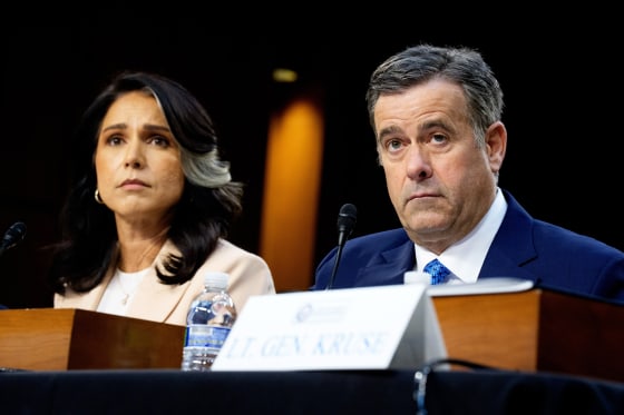 Director of National Intelligence Tulsi Gabbard and Central Intelligence Agency Director John Ratcliffe